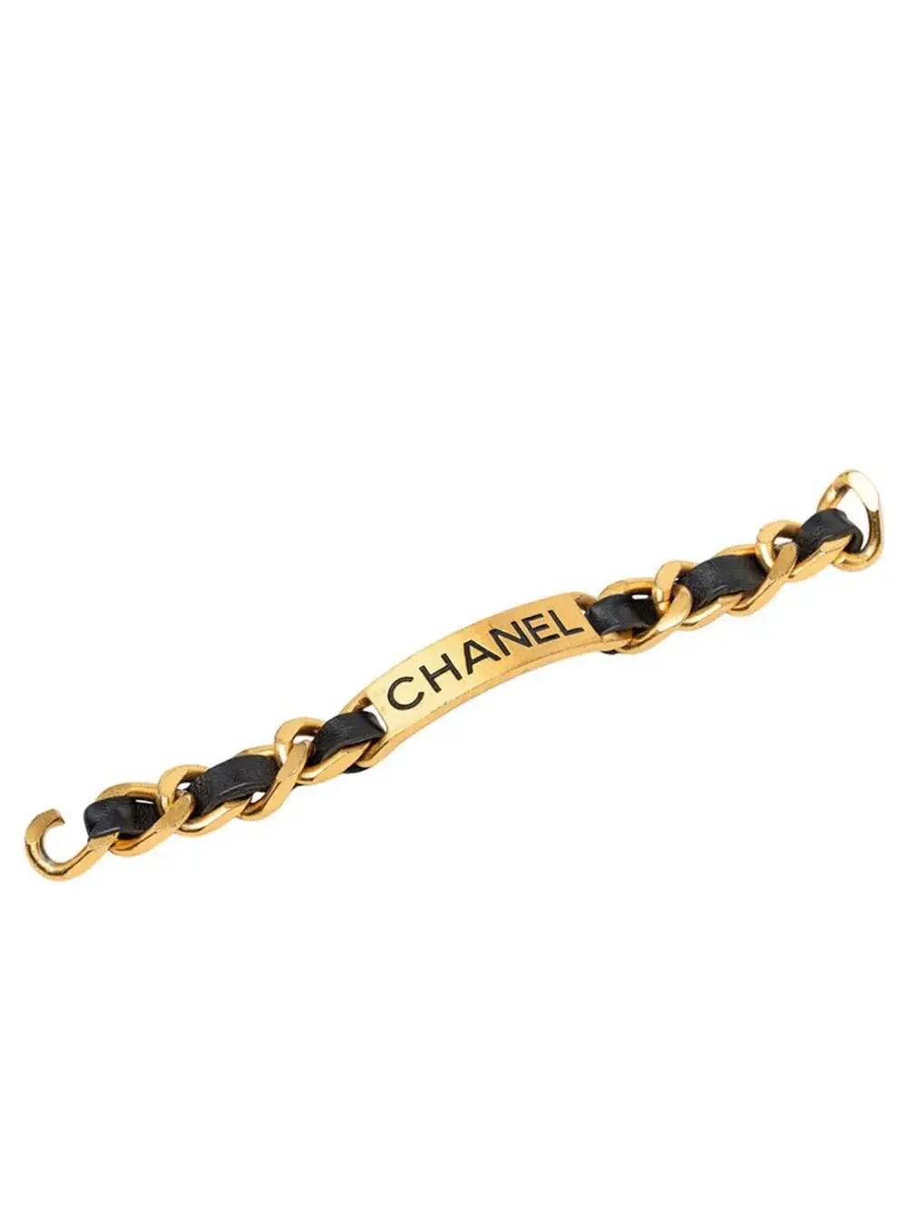 Chanel Vintage Bracelet Leather Black #343234C10B